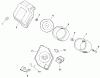 Toro 73429 (312-8) - 312-8 Garden Tractor, 2001 (210000001-210999999) Ersatzteile AIR INTAKE/FILTRATION (MODEL 73449 ONLY)