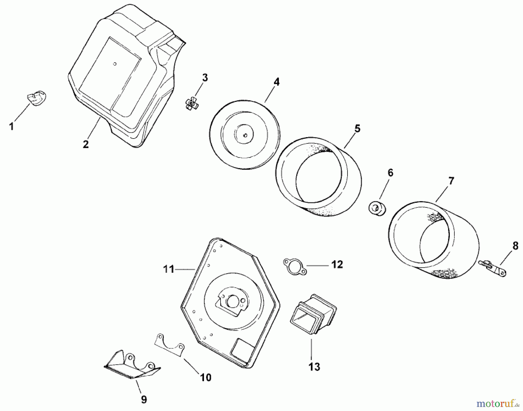  Toro Neu Mowers, Lawn & Garden Tractor Seite 1 73429 (312-8) - Toro 312-8 Garden Tractor, 2001 (210000001-210999999) AIR INTAKE/FILTRATION (MODEL 73449 ONLY)