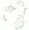 Toro 73429 (312-8) - 312-8 Garden Tractor, 2001 (210000001-210999999) Ersatzteile BLOWER HOUSING AND BAFFLES (MODEL 73429 ONLY)