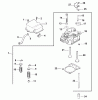Toro 73429 (312-8) - 312-8 Garden Tractor, 2001 (210000001-210999999) Ersatzteile CYLINDER HEAD/VALVE AND BREATHER (MODEL 73429 ONLY)