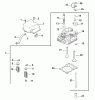 Toro 73429 (312-8) - 312-8 Garden Tractor, 2001 (210000001-210999999) Ersatzteile CYLINDER HEAD/VALVE AND BREATHER (MODEL 73449 ONLY)