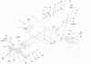 Toro 73429 (312-8) - 312-8 Garden Tractor, 2001 (210000001-210999999) Ersatzteile FRAME, AXLE AND STEERING SYSTEM