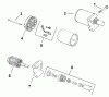 Toro 73429 (312-8) - 312-8 Garden Tractor, 2001 (210000001-210999999) Ersatzteile STARTER (MODEL 73449 ONLY)