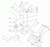 Toro 73429 (312-8) - 312-8 Garden Tractor, 2001 (210000001-210999999) Ersatzteile TRANSAXLE ASSEMBLY