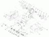 Toro 73429 (312-8) - 312-8 Garden Tractor, 2001 (210000001-210999999) Ersatzteile TRANSMISSION 8-SPEED 4 PINION (MODEL 73429 ONLY) #2