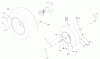 Toro 73429 (312-8) - 312-8 Garden Tractor, 2001 (210000001-210999999) Ersatzteile WHEELS ASSEMBLY