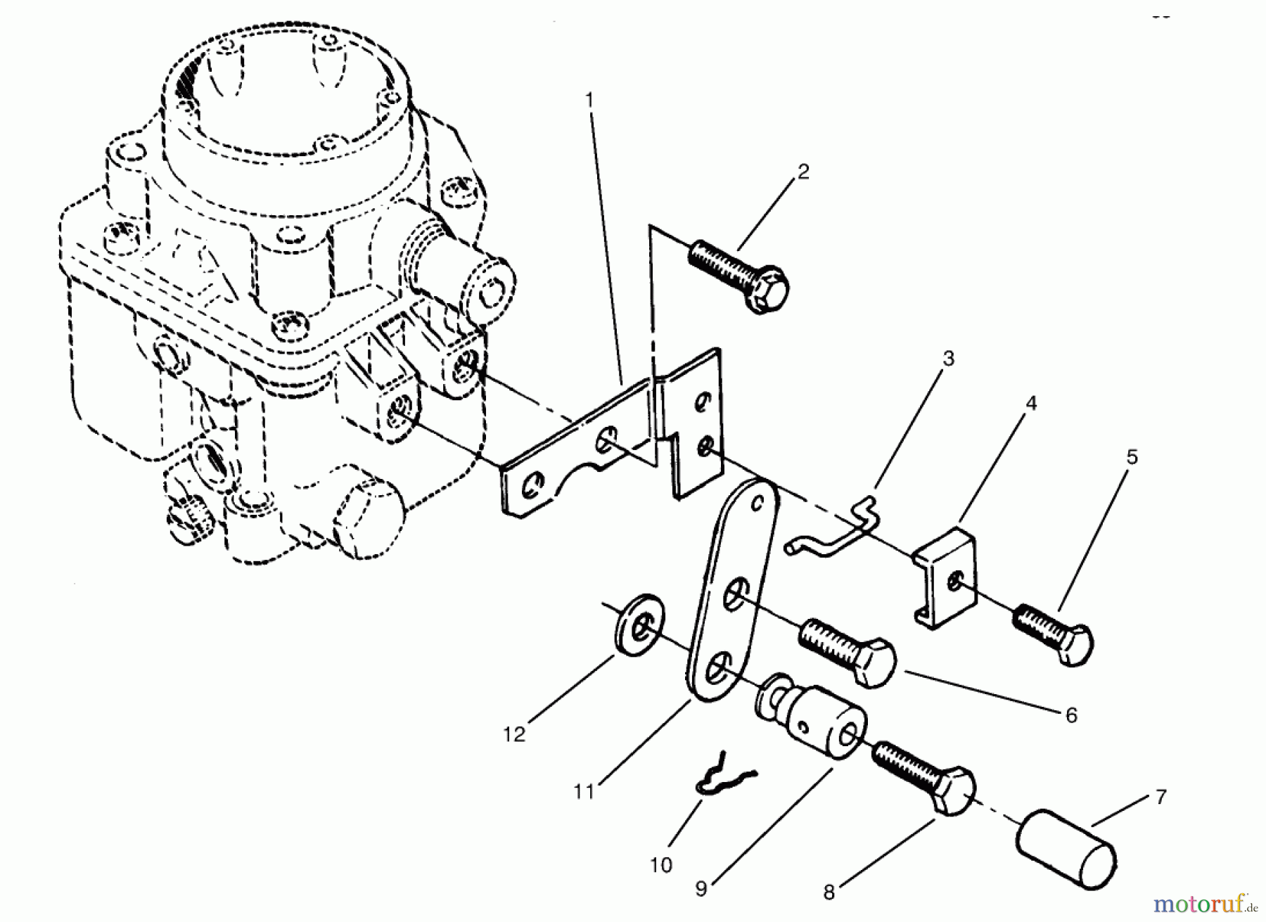  Toro Neu Mowers, Lawn & Garden Tractor Seite 1 73441 (416-8) - Toro 416-8 Garden Tractor, 1997 (7900001-7999999) CHOKE CONTROL
