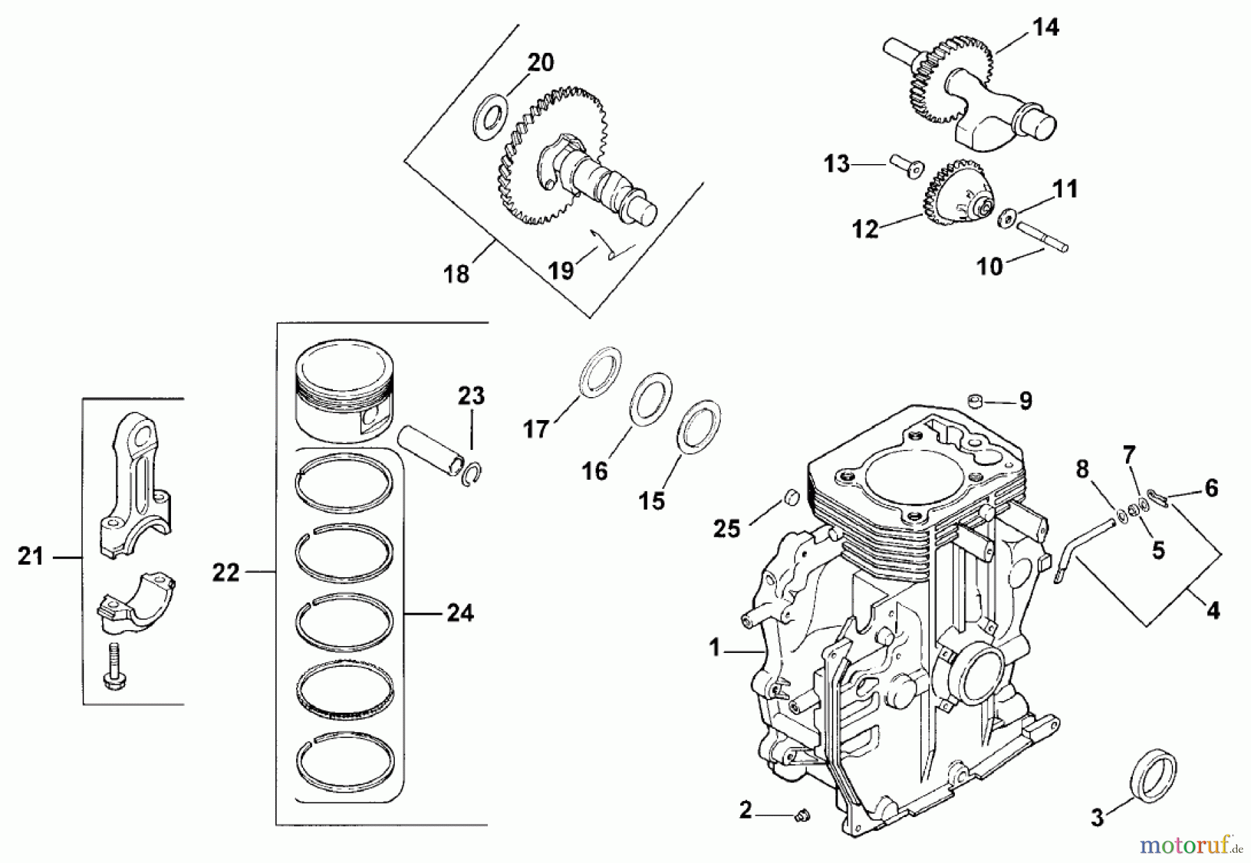 Toro Neu Mowers, Lawn & Garden Tractor Seite 1 73448 (314-8) - Toro 314-8 Garden Tractor, 1998 (8900500-8999999) CRANKCASE
