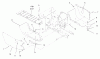 Toro 73448 (314-8) - 314-8 Garden Tractor, 1998 (8900500-8999999) Ersatzteile FOOTREST & HOODSTAND SIDE COVERS