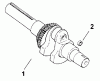 Toro 73448 (314-8) - 314-8 Garden Tractor, 1998 (8900500-8999999) Ersatzteile GRANKSHAFT