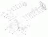 Toro 73448 (314-8) - 314-8 Garden Tractor, 1998 (8900500-8999999) Ersatzteile PTO CLUTCH, COVER AND BELT GUIDES