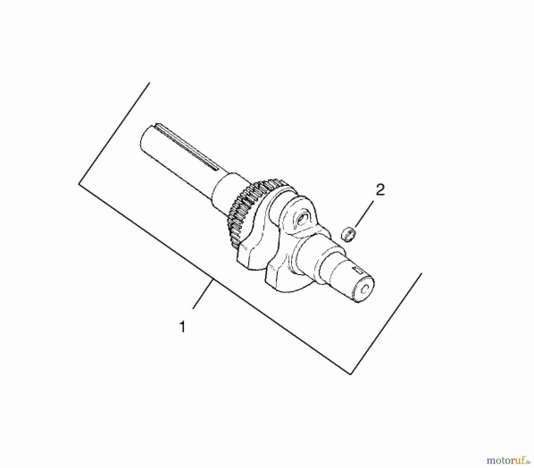Toro Neu Mowers, Lawn & Garden Tractor Seite 1 73450 (315-8) - Toro 315-8 Garden Tractor, 2002 (220000001-220999999) CRANKSHAFT ASSEMBLY KOHLER MODEL CH15S-44533