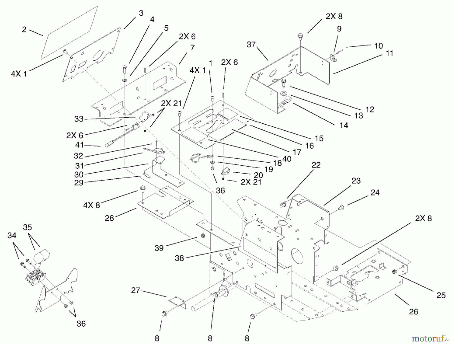 Toro Neu Mowers, Lawn & Garden Tractor Seite 1 73450 (315-8) - Toro 315-8 Garden Tractor, 2002 (220000001-220999999) HOODSTAND AND CONSOLE ASSEMBLY