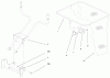 Toro 79448 - 48" Vacuum Bagger, 5xi Garden Tractors, 1998 (8900001-8999999) Ersatzteile BAG AND FRAME ASSEMBLY