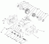 Toro 73450 (315-8) - 315-8 Garden Tractor, 2002 (220000001-220999999) Ersatzteile TRANSMISSION GEAR ASSEMBLY