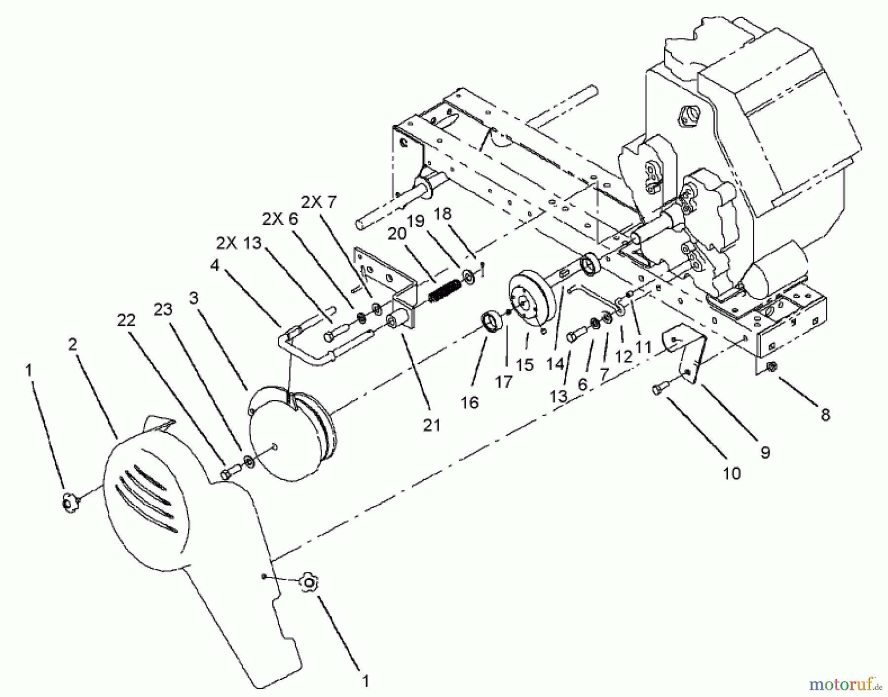 Toro Neu Mowers, Lawn & Garden Tractor Seite 1 73450 - Toro GT Classic Garden Tractor, 2005 (250000001-250999999) ELECTRIC CLUTCH AND COVER ASSEMBLY
