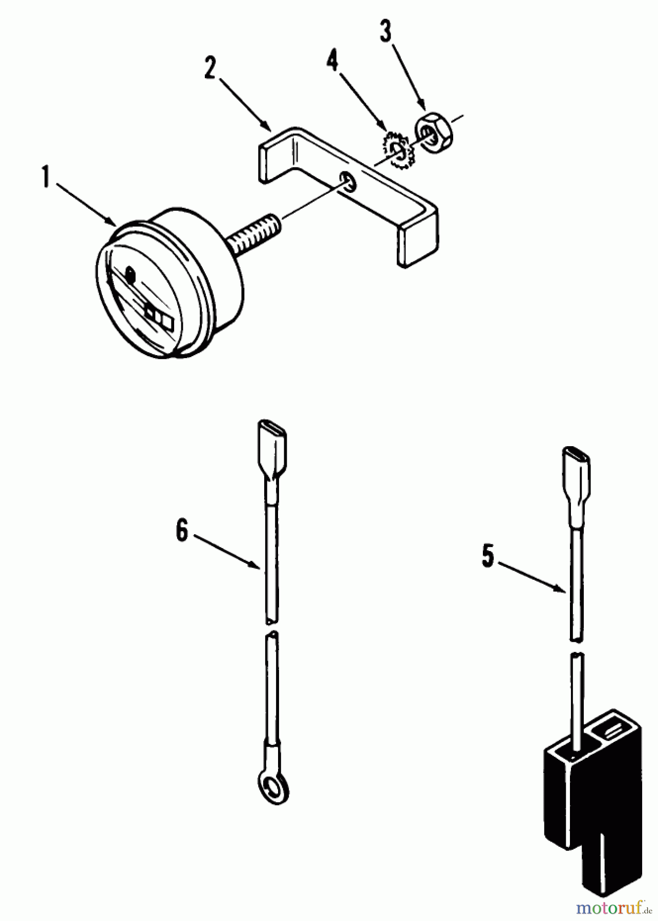 Toro Neu Accessories 82007 - Toro Hour Meter, 1981 PARTS LIST FOR HOUR METER FACTORY ORDER NUMBER 8-2007