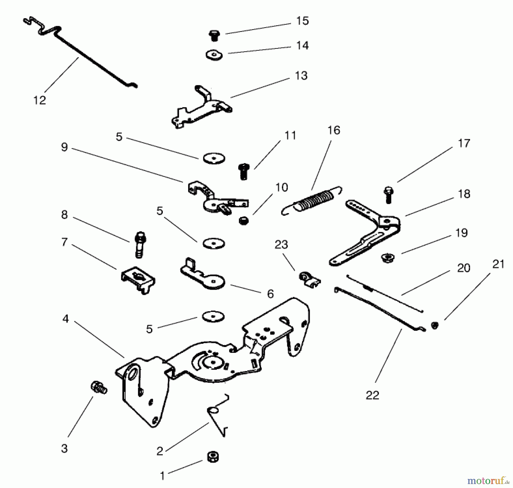 Toro Neu Mowers, Lawn & Garden Tractor Seite 1 73542 (520xi) - Toro 520xi Garden Tractor, 1999 (9900001-9999999) GROUP 9-ENGINE CONTROLS (MODEL 73471 ONLY)