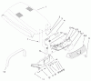 Toro 73542 (520xi) - 520xi Garden Tractor, 2000 (000000001-000999999) Ersatzteile HOOD & HEADLIGHT ASSEMBLY