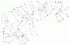 Toro 73542 (520xi) - 520xi Garden Tractor, 2000 (000000001-000999999) Ersatzteile LOWER HYDRO LIFT ASSEMBLY