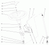 Toro 73542 (520xi) - 520xi Garden Tractor, 2000 (000000001-000999999) Ersatzteile MANUAL STEERING & TILT ASSEMBLY
