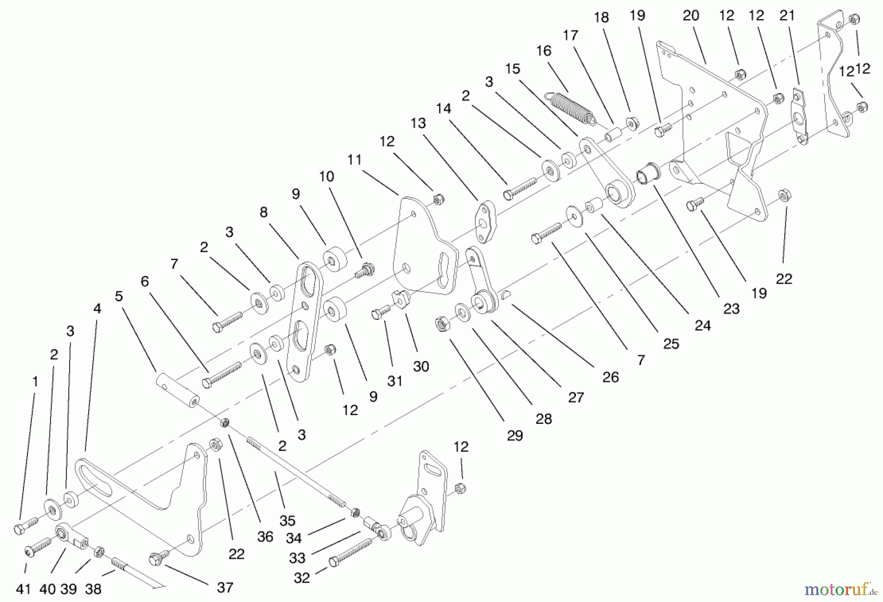 Toro Neu Mowers, Lawn & Garden Tractor Seite 1 73542 (520xi) - Toro 520xi Garden Tractor, 2000 (000000001-000999999) REAR SMART TURN ASSEMBLY