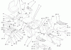 Toro 73570 (520xi) - 520xi Garden Tractor, 2002 (220000001-220999999) Ersatzteile FENDER, FOOTREST, & SEAT ASSEMBLY