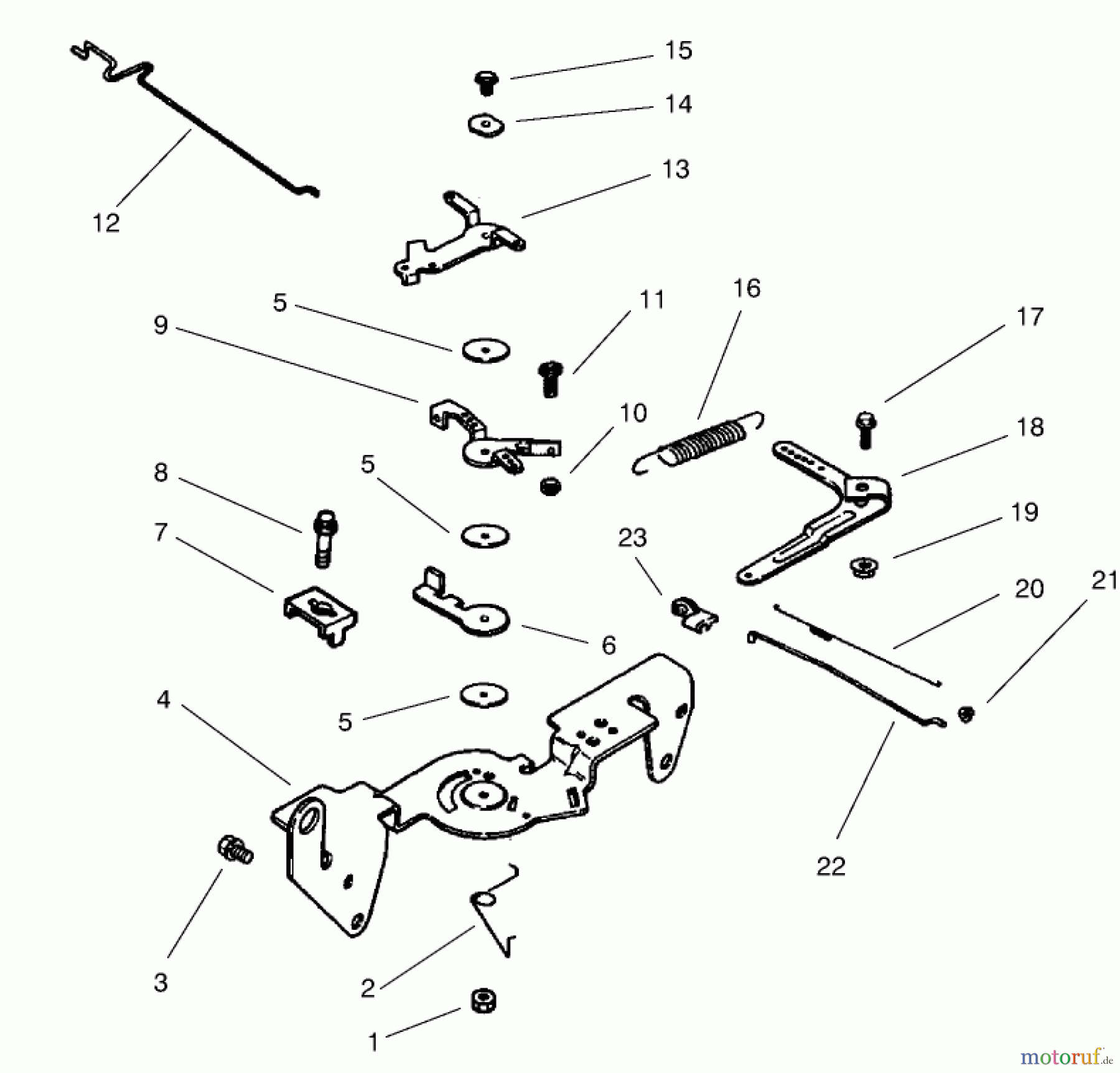 Toro Neu Mowers, Lawn & Garden Tractor Seite 1 73570 (520xi) - Toro 520xi Garden Tractor, 2002 (220000001-220999999) GROUP 9-ENGINE CONTROLS (MODEL 73471 ONLY)