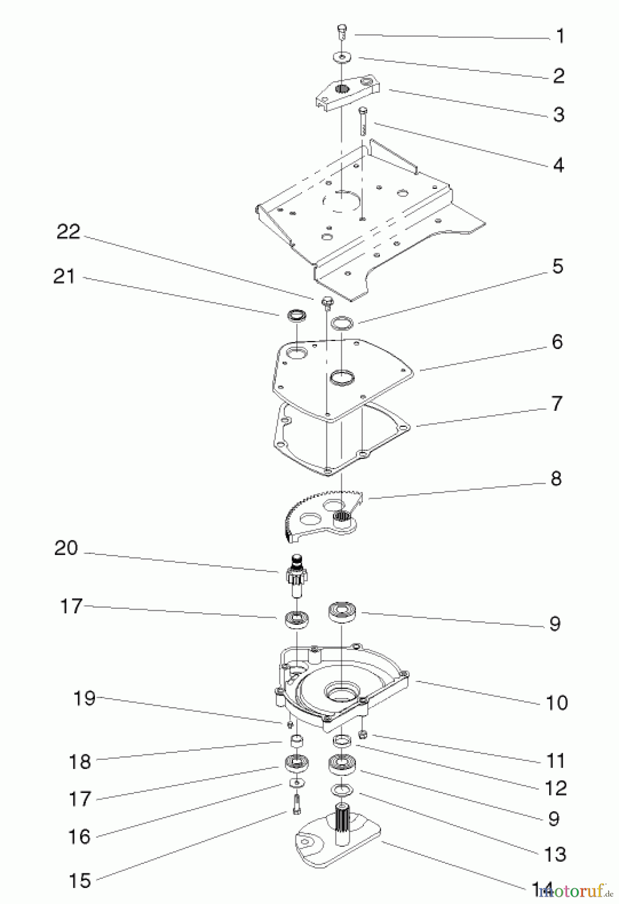 Toro Neu Mowers, Lawn & Garden Tractor Seite 1 73570 (520xi) - Toro 520xi Garden Tractor, 2002 (220000001-220999999) POWER STEERING LOWER ASSEMBLY