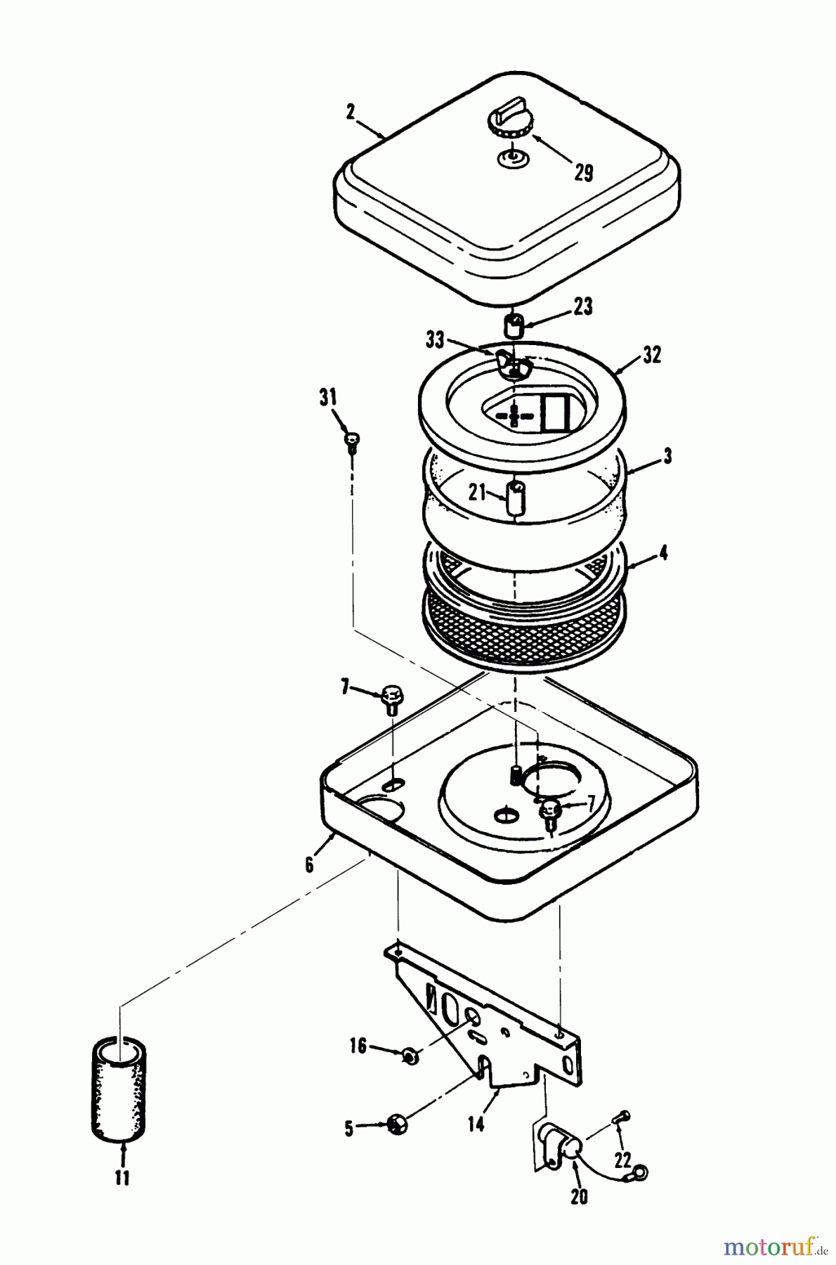 Toro Neu Mowers, Lawn & Garden Tractor Seite 1 73501 (520-H) - Toro 520-H Garden Tractor, 1993 (39000001-39999999) AIR CLEANER