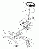 Toro 73501 (520-H) - 520-H Garden Tractor, 1993 (39000001-39999999) Ersatzteile FRONT AXLE AND STEERING