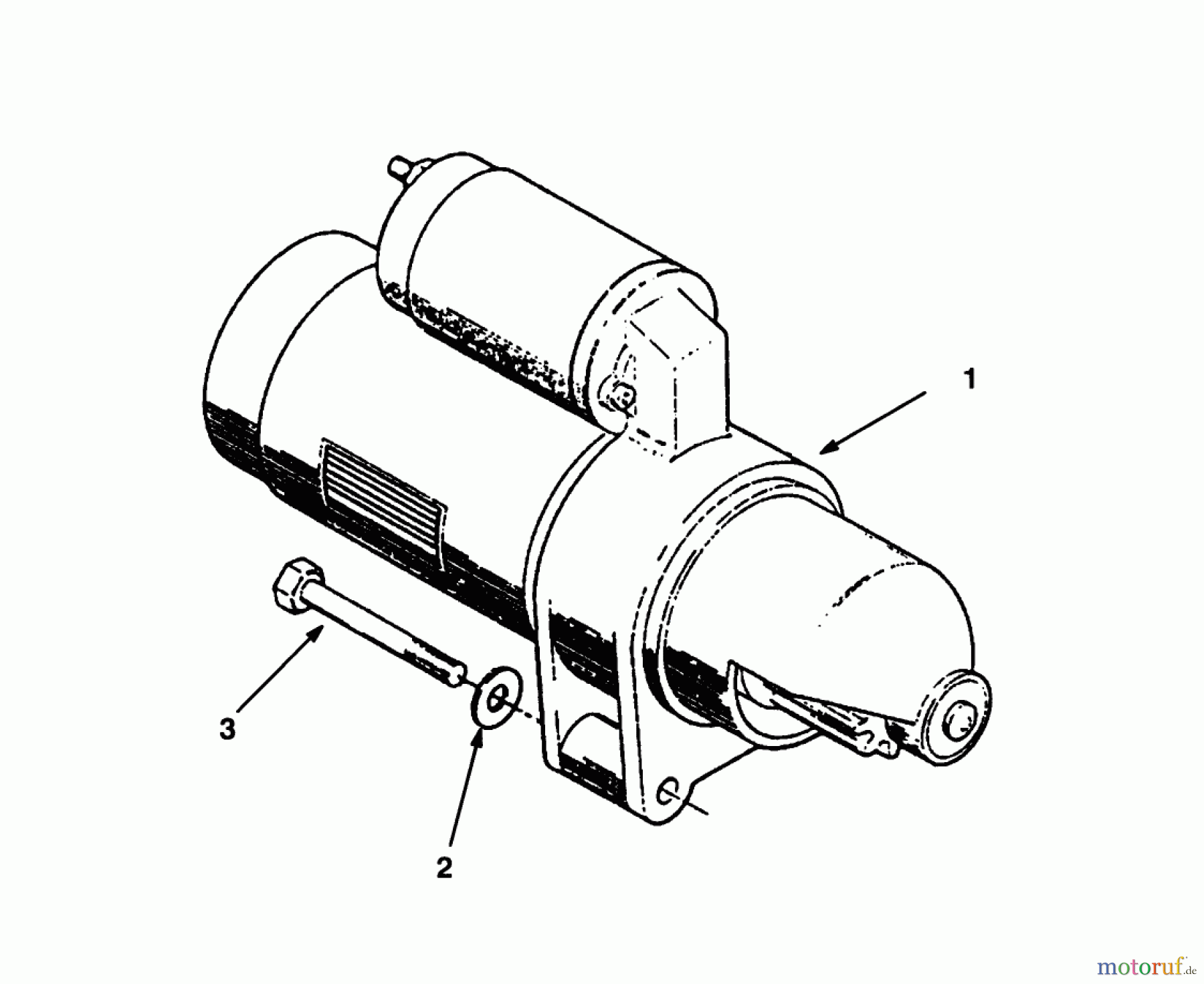 Toro Neu Mowers, Lawn & Garden Tractor Seite 1 73501 (520-H) - Toro 520-H Garden Tractor, 1993 (39000001-39999999) STARTER