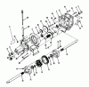 Toro 73501 (520-H) - 520-H Garden Tractor, 1993 (39000001-39999999) Ersatzteile TRANSAXLE ASSEMBLY