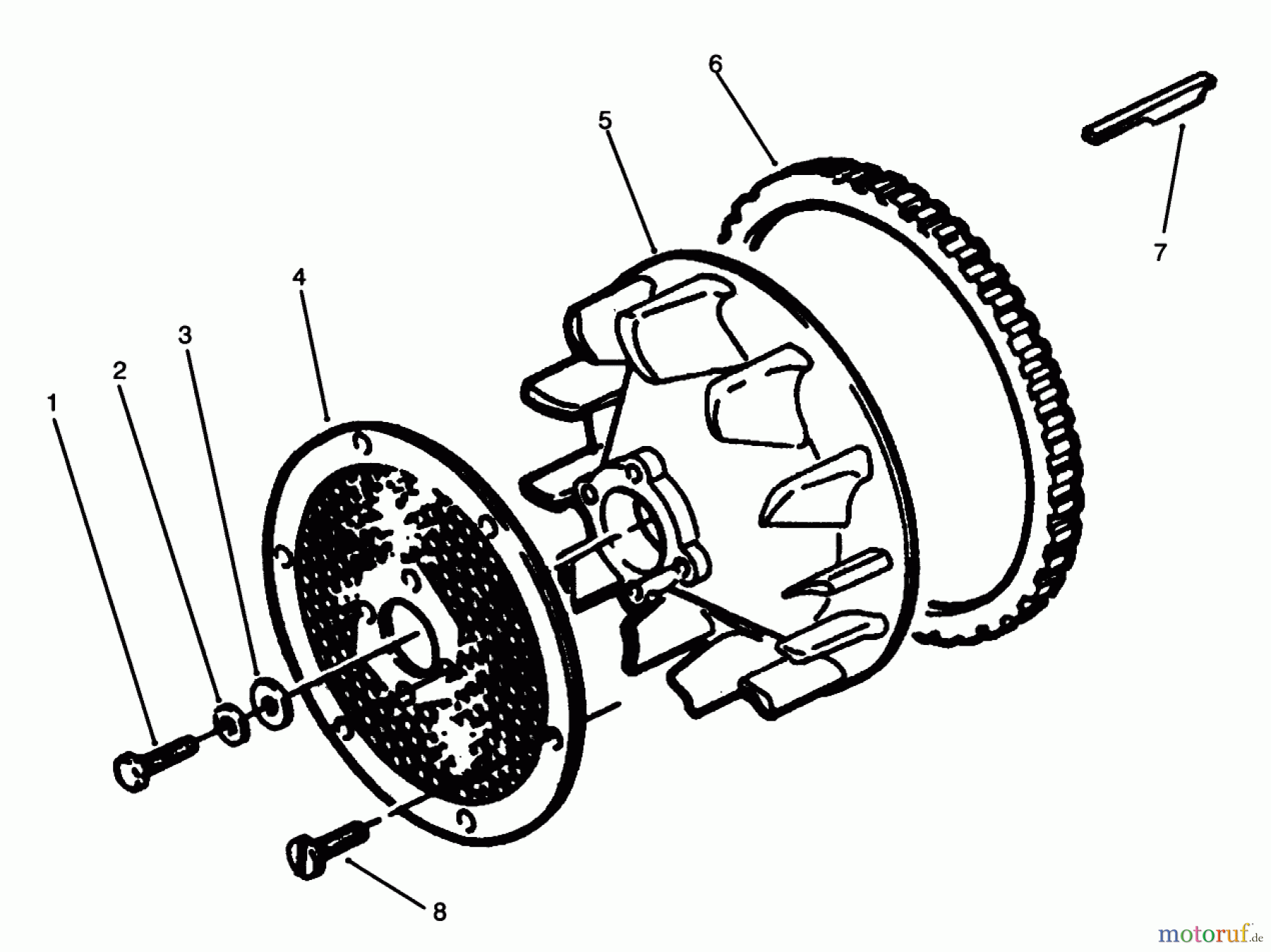 Toro Neu Mowers, Lawn & Garden Tractor Seite 1 73501 (520-H) - Toro 520-H Garden Tractor, 1994 (49000001-49999999) BLOWER SCREEN & RING