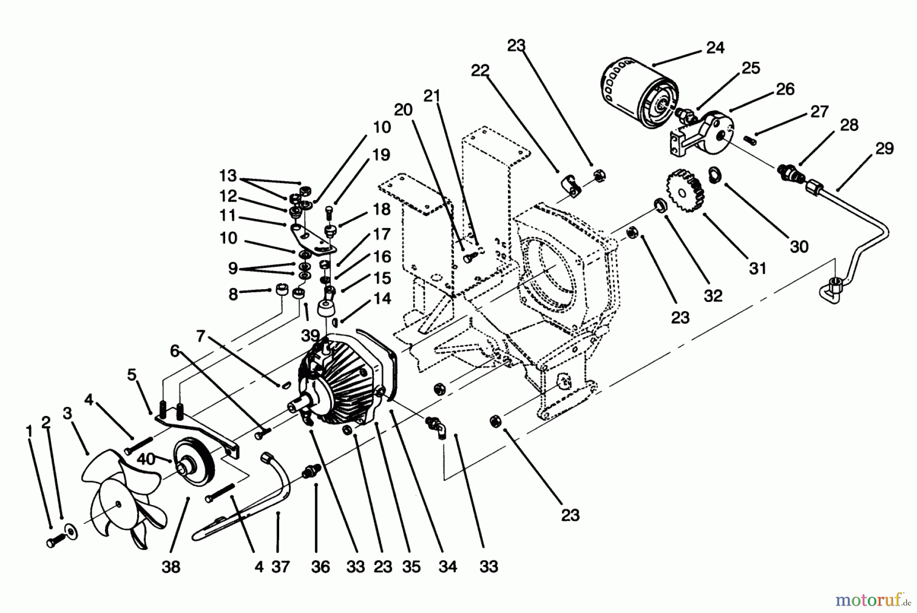 Toro Neu Mowers, Lawn & Garden Tractor Seite 1 73501 (520-H) - Toro 520-H Garden Tractor, 1994 (49000001-49999999) HYDROSTATIC TRANSMISSION