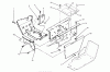 Toro 73501 (520-H) - 520-H Garden Tractor, 1995 (59000412-59002868) Ersatzteile HOODSTAND ASSEMBLY