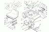 Toro 73501 (520-H) - 520-H Garden Tractor, 1995 (59000412-59002868) Ersatzteile SEAT, FENDER AND FENDER SUPPORTS