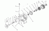Toro 73501 (520-H) - 520-H Garden Tractor, 1995 (59000412-59002868) Ersatzteile TRANSAXLE ASSEMBLY #1