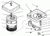 Toro 73501 (520-H) - 520-H Garden Tractor, 1995 (59002869-59002946) Ersatzteile AIR CLEANER