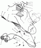 Toro 73501 (520-H) - 520-H Garden Tractor, 1995 (59002869-59002946) Ersatzteile BATTERY & HEADLIGHTS ASSEMBLY