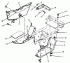 Toro 73501 (520-H) - 520-H Garden Tractor, 1995 (59002869-59002946) Ersatzteile BELT GUARD AND FOOTREST ASSEMBLY