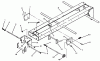 Toro 73501 (520-H) - 520-H Garden Tractor, 1995 (59002869-59002946) Ersatzteile FRAME AND HITCH ASSEMBLY
