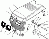 Toro 73501 (520-H) - 520-H Garden Tractor, 1995 (59002869-59002946) Ersatzteile HOOD ASSEMBLY