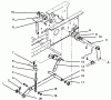 Toro 73501 (520-H) - 520-H Garden Tractor, 1995 (59002869-59002946) Ersatzteile HYDROSTATIC LIFT LINKAGE