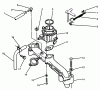 Toro 73501 (520-H) - 520-H Garden Tractor, 1995 (59002869-59002946) Ersatzteile INTAKE MANIFOLD