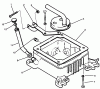 Toro 73501 (520-H) - 520-H Garden Tractor, 1995 (59002869-59002946) Ersatzteile OIL FILL TUBE, BRACKET & BASE