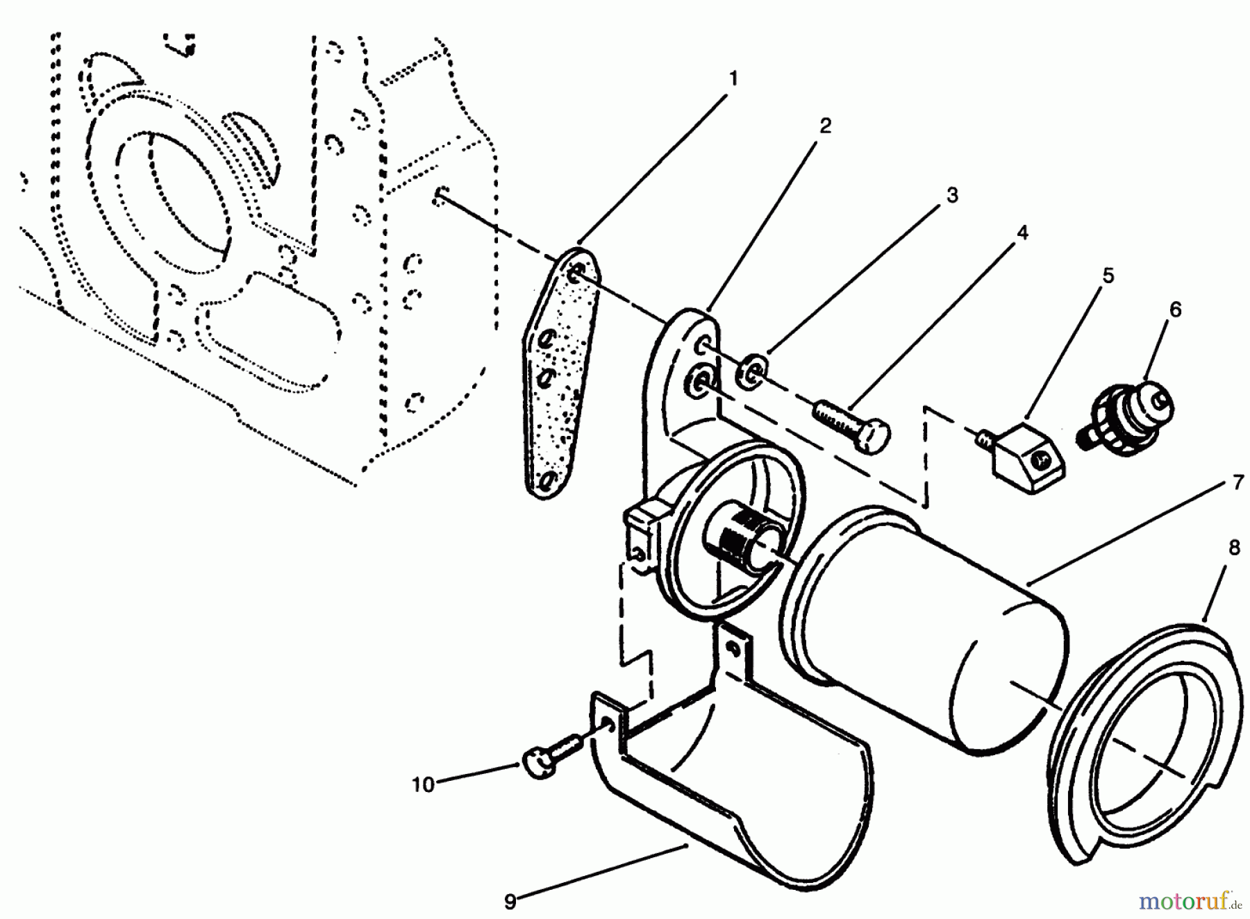 Toro Neu Mowers, Lawn & Garden Tractor Seite 1 73501 (520-H) - Toro 520-H Garden Tractor, 1995 (59002869-59002946) OIL FILTER AND LOW OIL PRESSURE CUT-OFF SWITCH