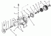 Toro 73501 (520-H) - 520-H Garden Tractor, 1995 (59002869-59002946) Ersatzteile TRANSAXLE ASSEMBLY #1