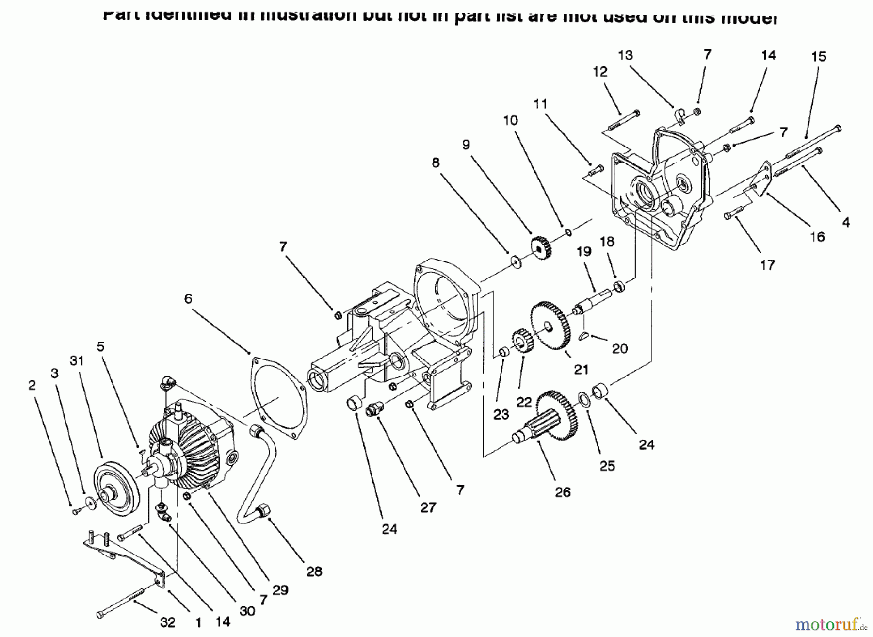 Toro Neu Mowers, Lawn & Garden Tractor Seite 1 73502 (520-H) - Toro 520-H Garden Tractor, 1996 (6900001-6999999) HYDROSTATIC TRANSMISSION #2