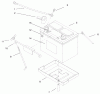 Toro 73502 (520-H) - 520-H Garden Tractor, 1997 (7900001-7999999) Ersatzteile BATTERY ASSEMBLY